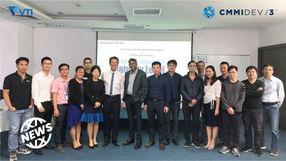 VTI Received CMMI Dev Level 3 Certification